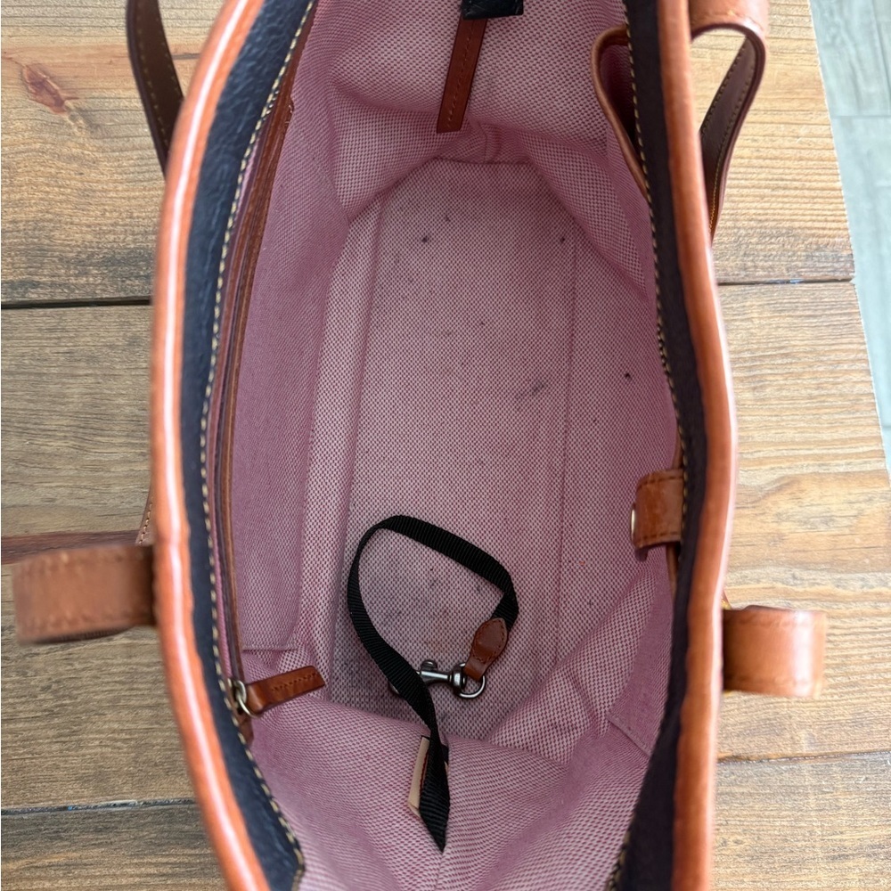Dooney & Bourke Pebble Grain Charleston Shopper Tote Bag Leather Shoulder Bag - Picture 8 of 9
